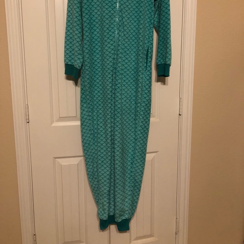 Teal dragon onesie